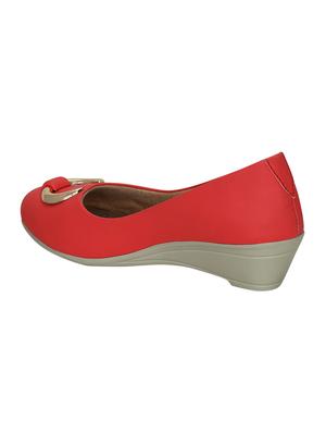 kielz-red-women-ballerinas - 14987370 - Standard Image - 3