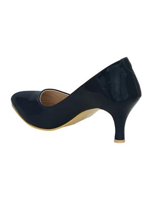 blue patent slip on pumps - 14987373 - Standard Image - 3