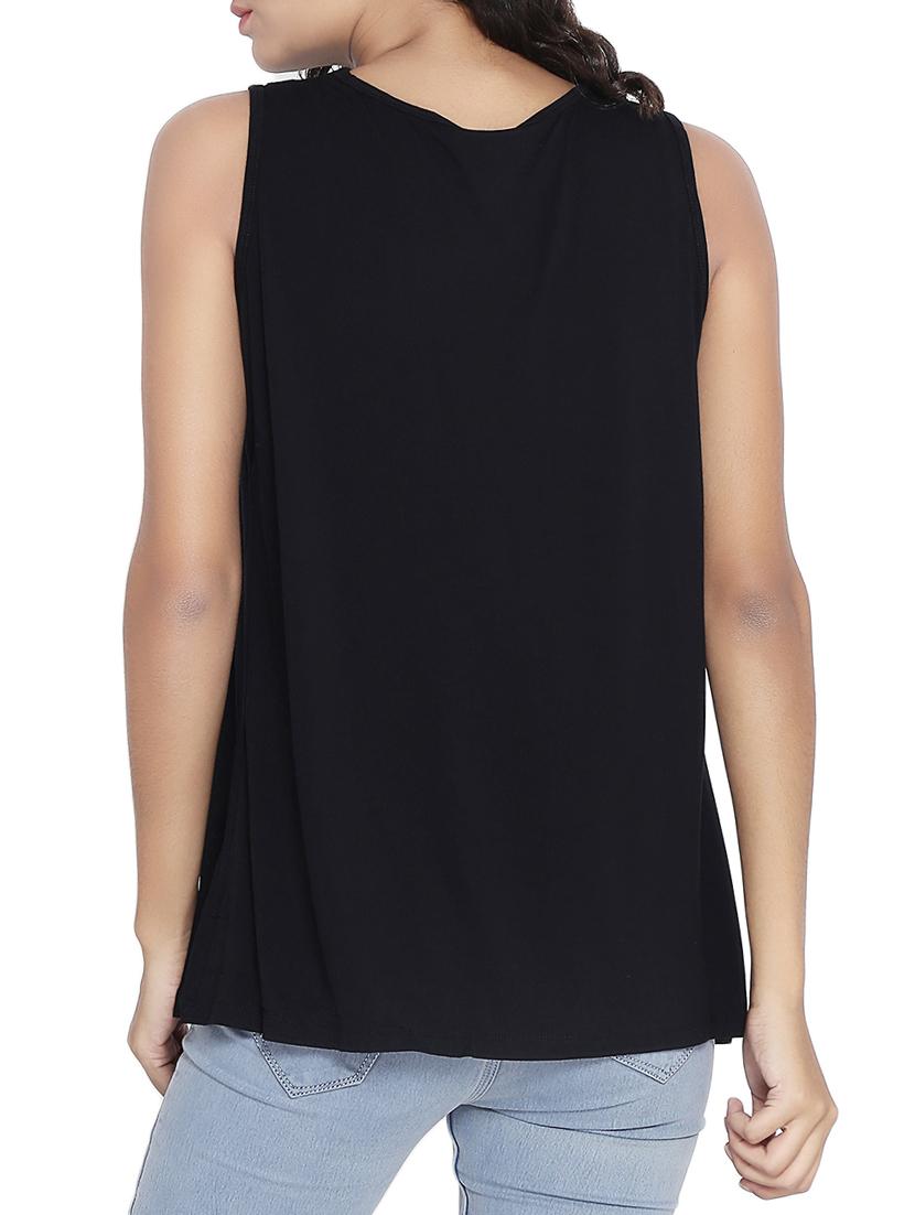 solid black sleeveless top - 14987464 - Zoom Image - 3