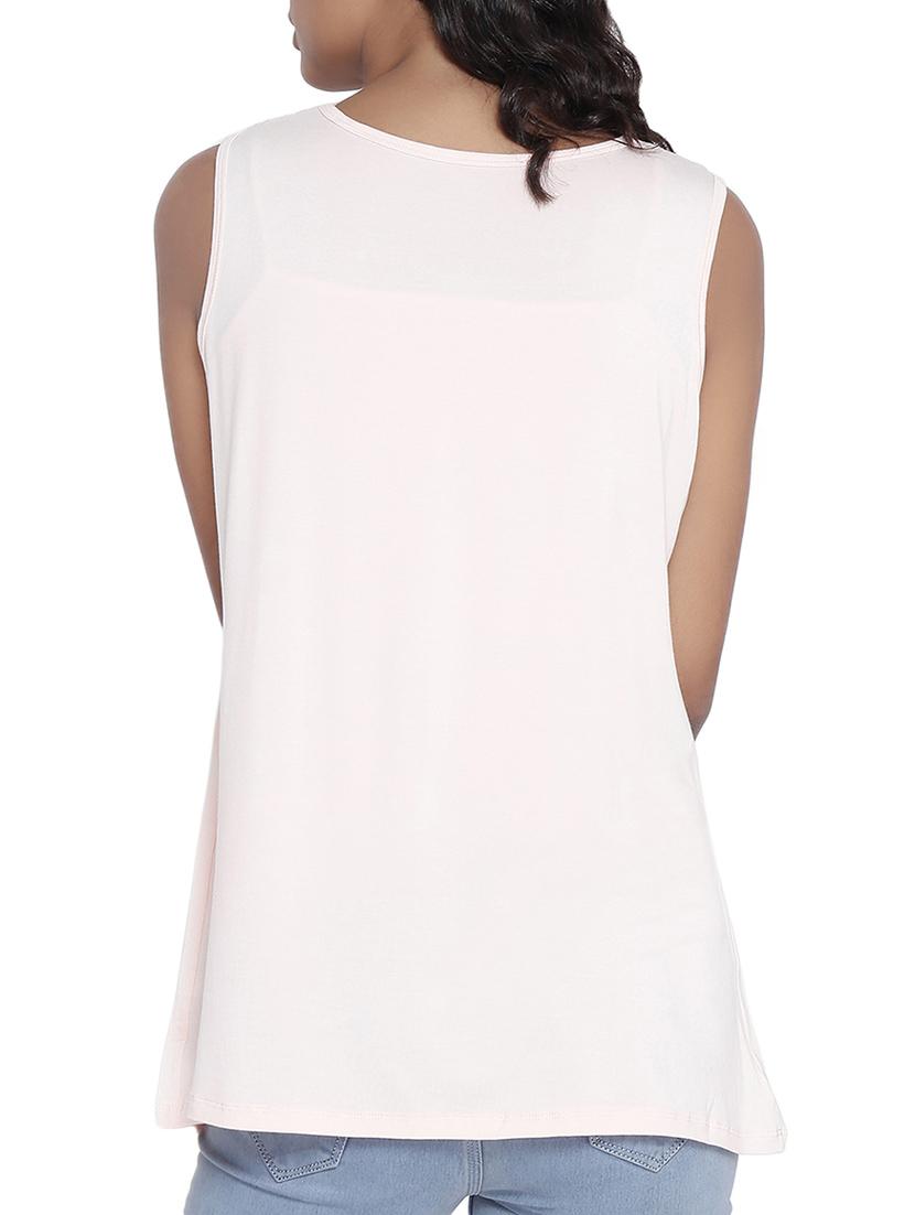 solid pink poly cotton top - 14987467 - Zoom Image - 3