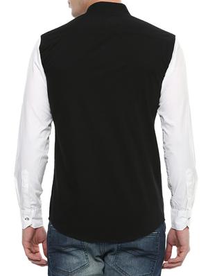 black cotton casual shirt - 14989943 - Standard Image - 3