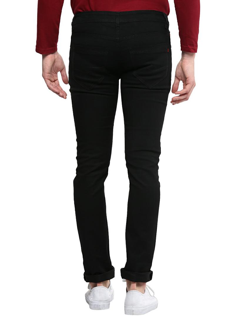 black cotton plain jeans - 14989972 - Zoom Image - 3