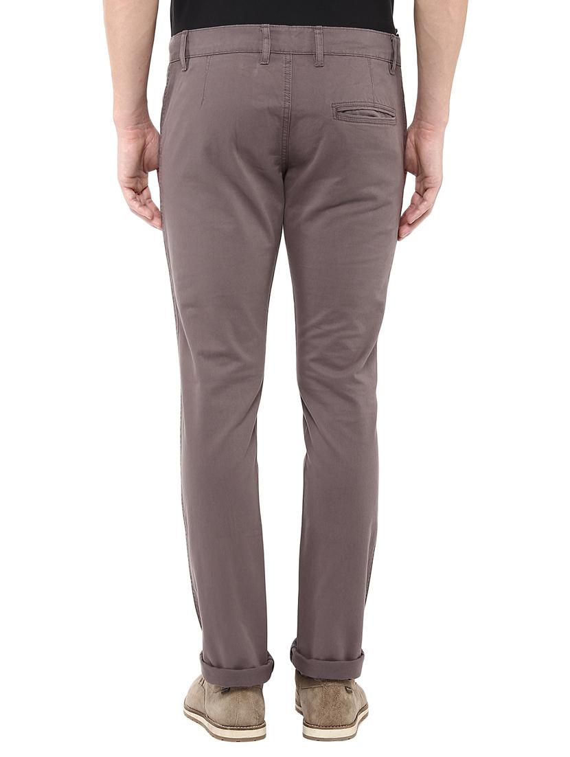 grey cotton chinos - 14990189 - Zoom Image - 3