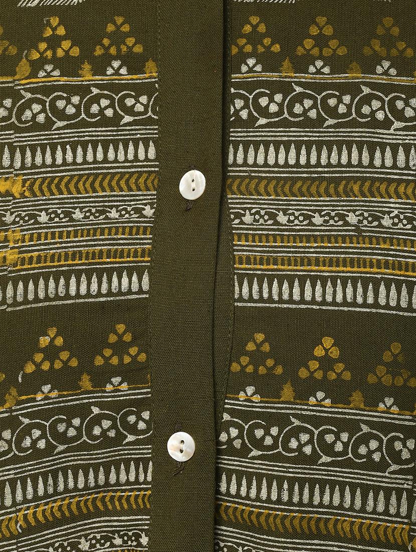 block printed flared kurta - 14990449 - Zoom Image - 6