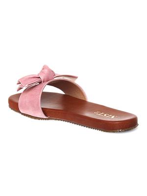 pink faux leather slides - 14996549 - Standard Image - 3
