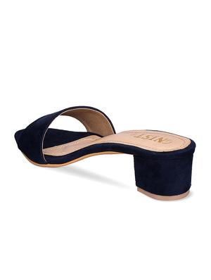navy slip on sandal - 14996576 - Standard Image - 3