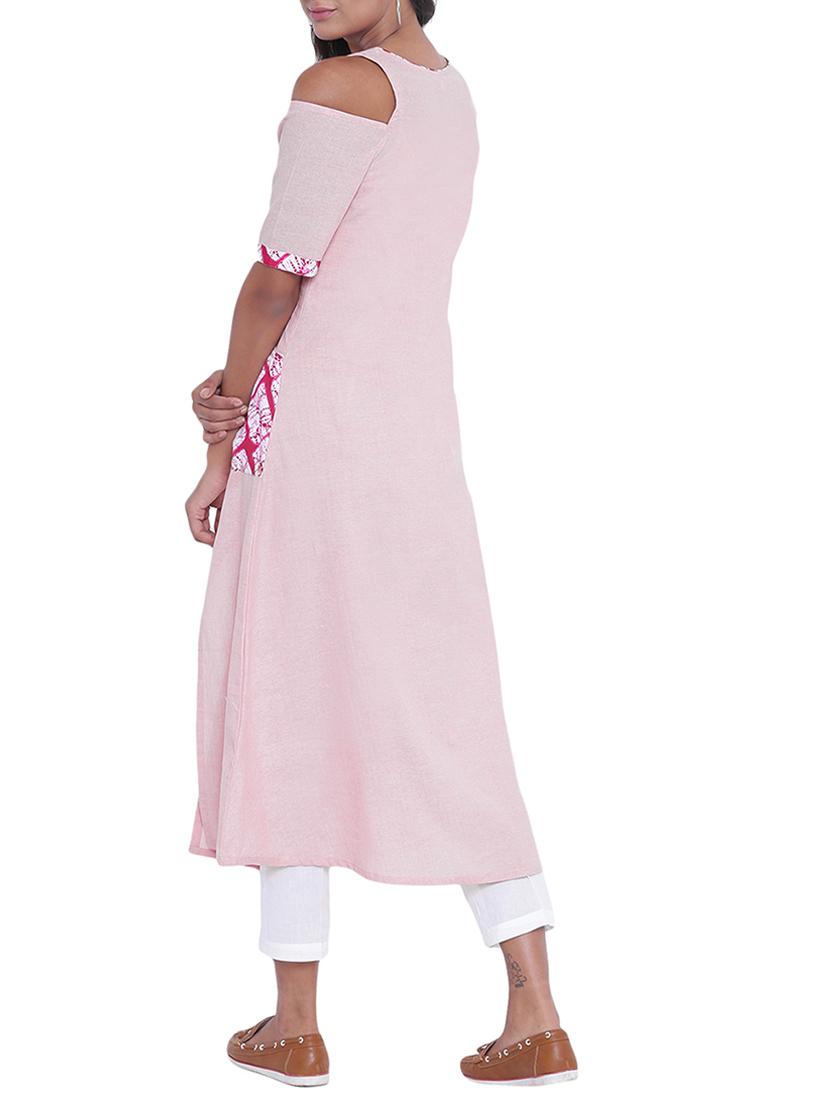pink kurta pant set - 14997744 - Zoom Image - 3