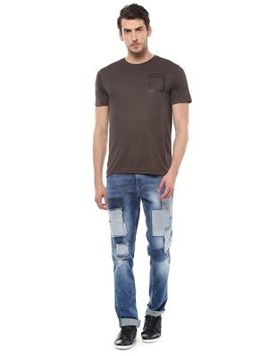 brown polyester t-shirt - 15000417 - Standard Image - 3