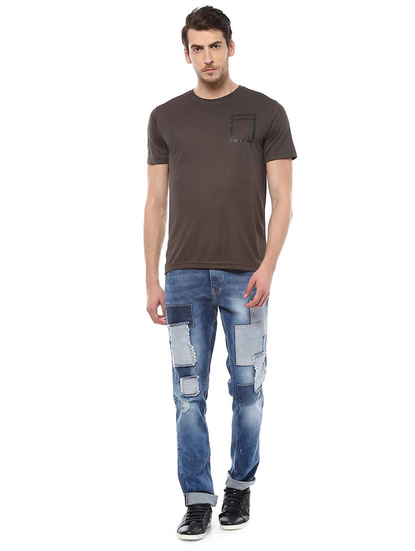brown polyester t-shirt - 15000417 - Zoom Image - 3