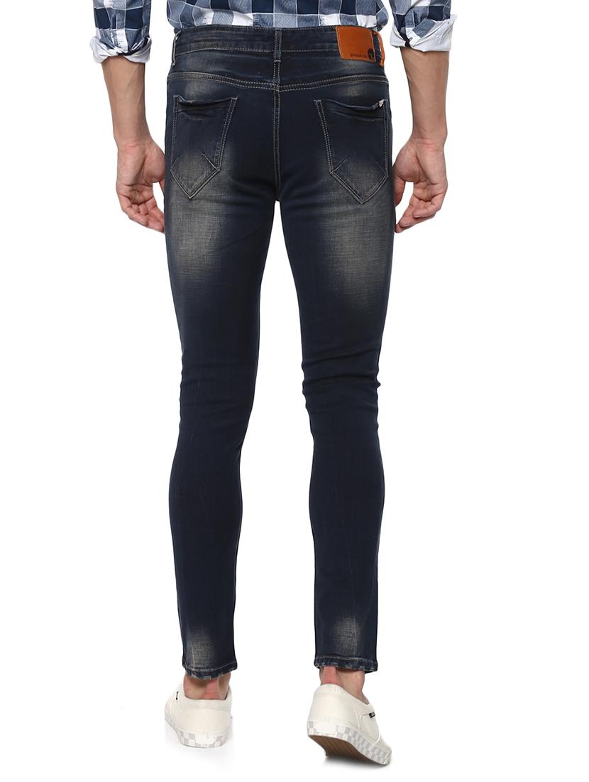 navy blue light washed jeans - 15000630 - Zoom Image - 3