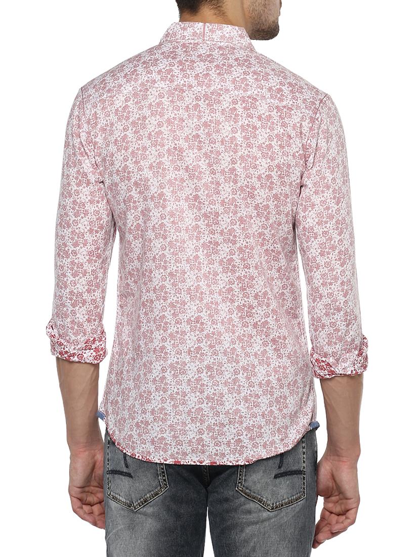 maroon cotton casual shirt - 15000984 - Zoom Image - 3