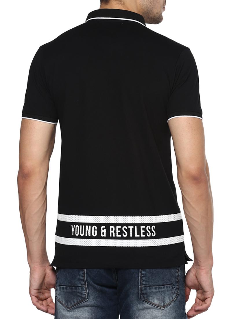 black cotton t-shirt - 15001035 - Zoom Image - 3