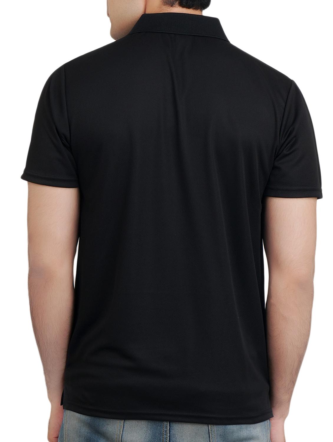 black taped polo t-shirt - 15001420 - Zoom Image - 3