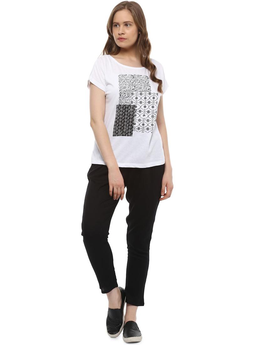 white printed tee - 15002174 - Zoom Image - 3