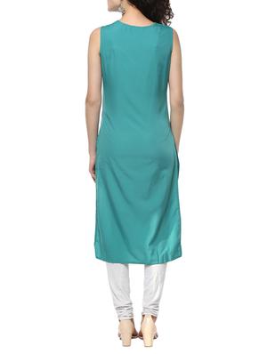 side slit solid kurta - 15002485 - Standard Image - 3