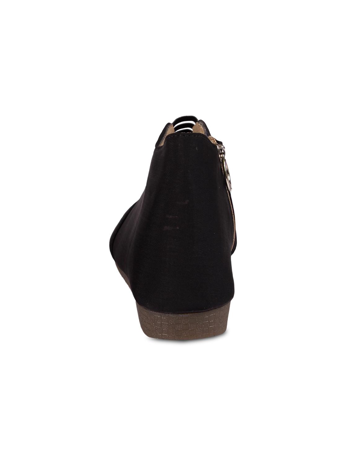 black faux leather ankle boot - 15004002 - Zoom Image - 3