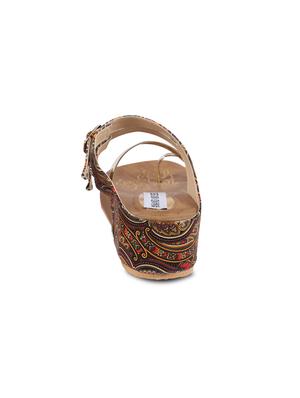 anand archies brown color artificial leather wedges for girl's & women's ( aa-425-brown-36 ) - 15004004 - Standard Image - 3