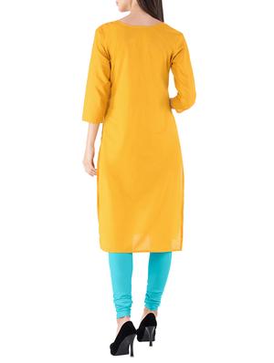 Embroidered straight kurta - 15004928 - Standard Image - 3