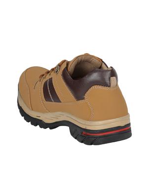 tan leatherette lace up boot - 15005860 - Standard Image - 3
