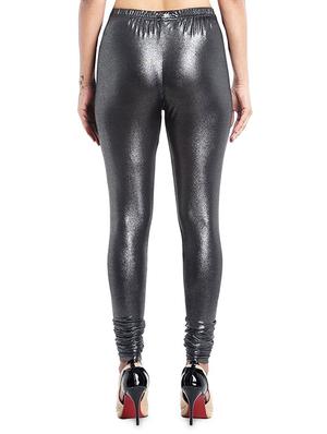 solid silver viscose legging - 15007004 - Standard Image - 3