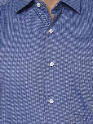 blue cotton formal shirt - 15007131 - Standard Image - 3