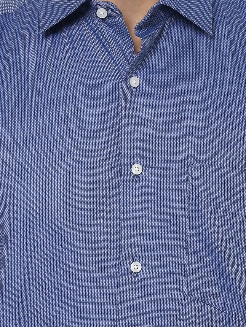 blue cotton formal shirt - 15007131 - Zoom Image - 3