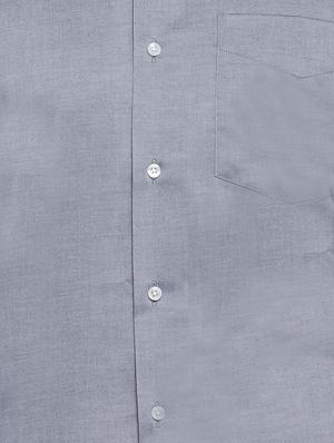 grey cotton formal shirt - 15007132 - Standard Image - 3