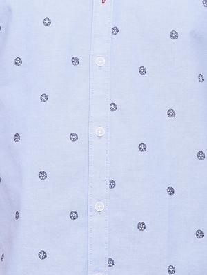 blue cotton casual shirt - 15007207 - Standard Image - 3