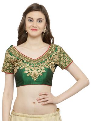 beige silk flared lehenga - 15007217 - Standard Image - 3