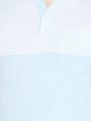 light blue cotton pocket t-shirt - 15007345 - Standard Image - 3