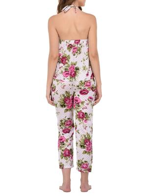 white floral nightwear set - 15007683 - Standard Image - 3