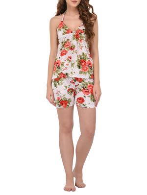 white floral nightwear set - 15007685 - Standard Image - 6