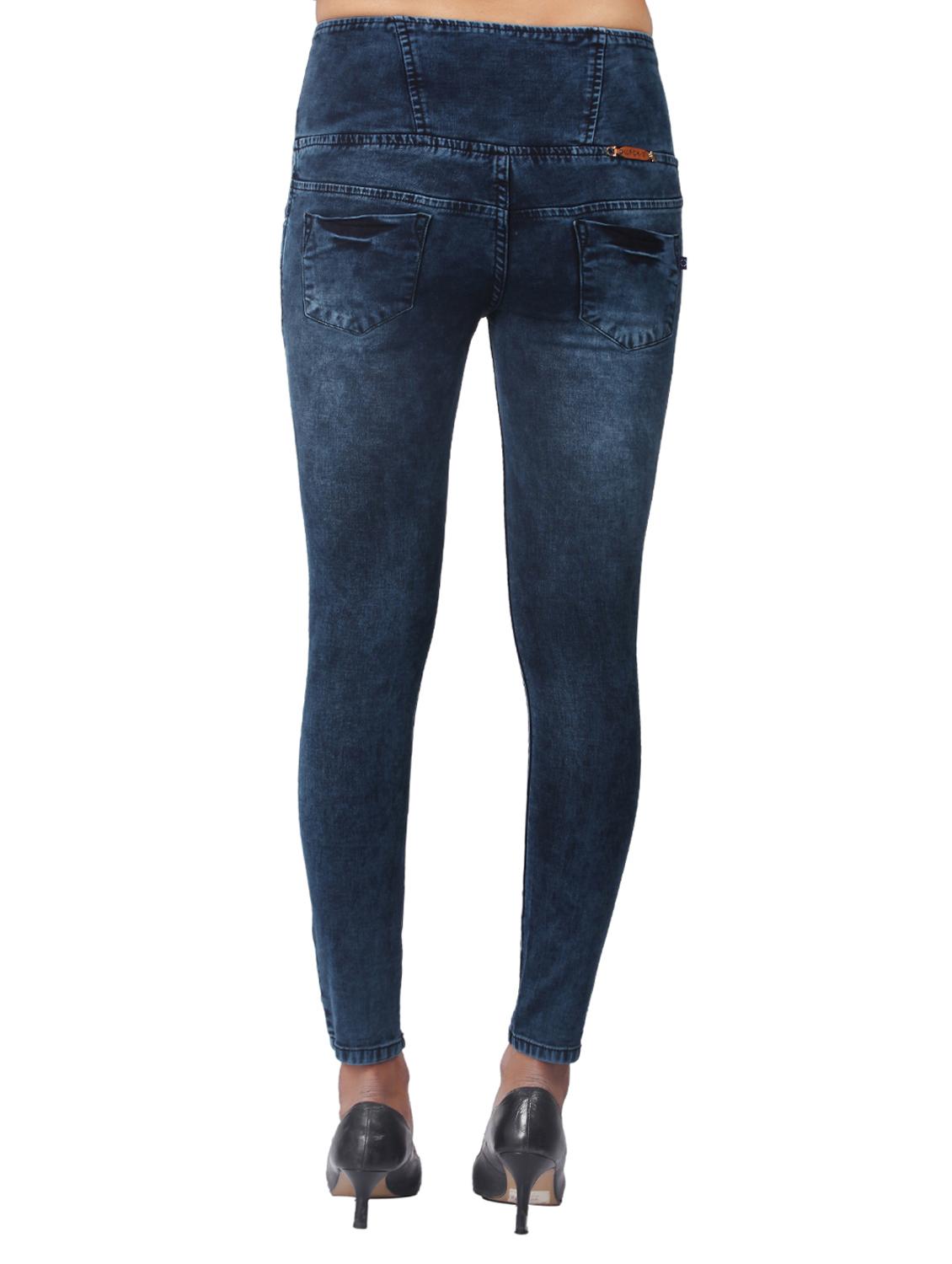 dark blue acid wash denim jeans - 15008416 - Zoom Image - 3