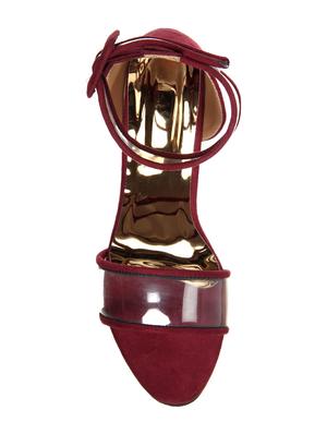 maroon closed back sandal - 15009162 - Standard Image - 3