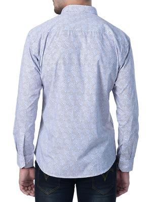 blue cotton casual shirt - 15011569 - Standard Image - 3