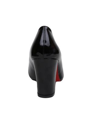 black patent leather slip on pumps - 15011608 - Standard Image - 3