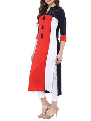 multi colored crepe combos kurta - 15011638 - Standard Image - 6