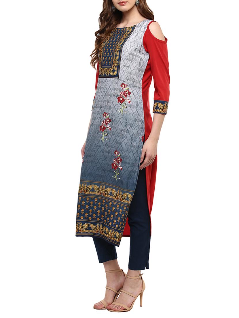 multi crepe combos kurta - 15011641 - Zoom Image - 3