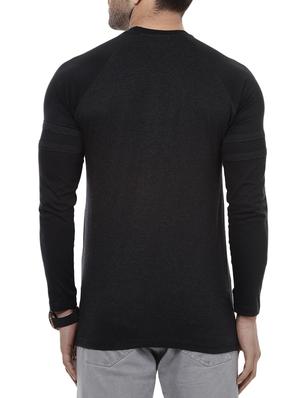 black cotton t-shirt - 15012196 - Standard Image - 3