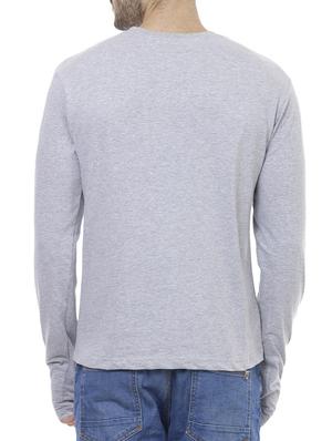 grey cotton thumbhole t-shirt - 15012199 - Standard Image - 3