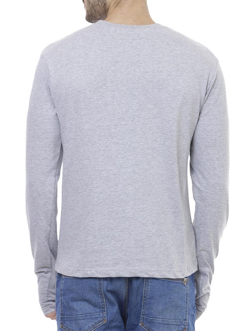 grey cotton thumbhole t-shirt - 15012199 - Zoom Image - 3