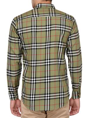 green cotton casual shirt - 15012913 - Standard Image - 3