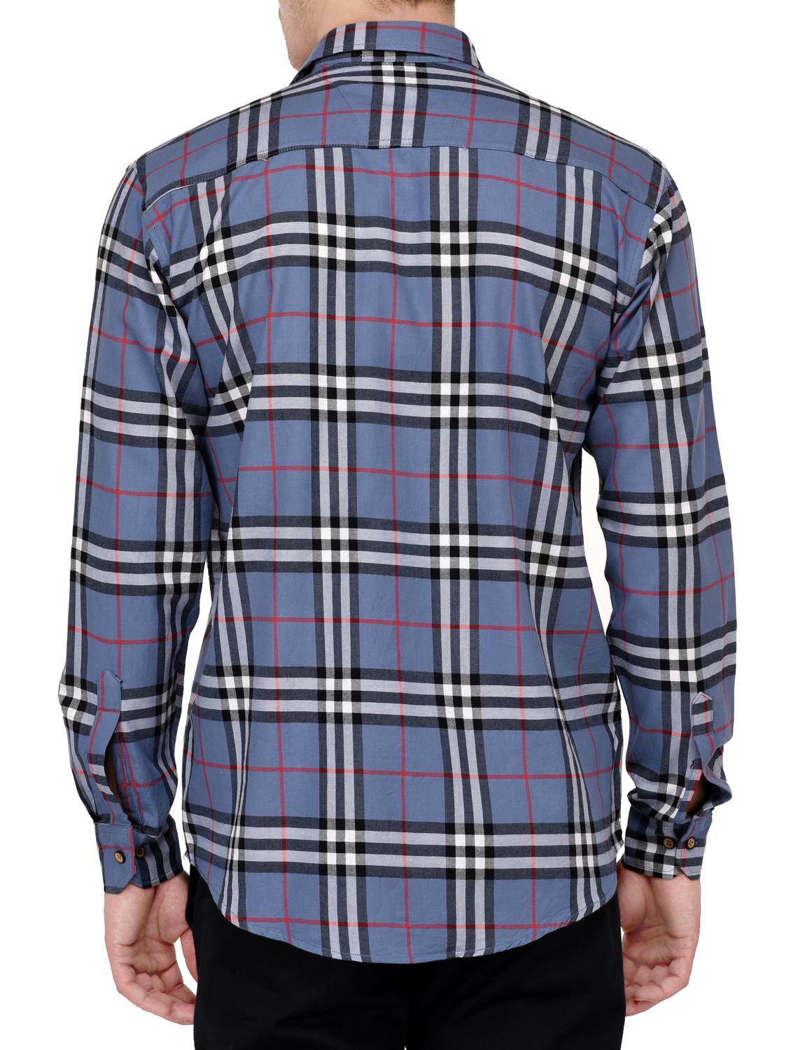 grey cotton casual shirt - 15012916 - Zoom Image - 3
