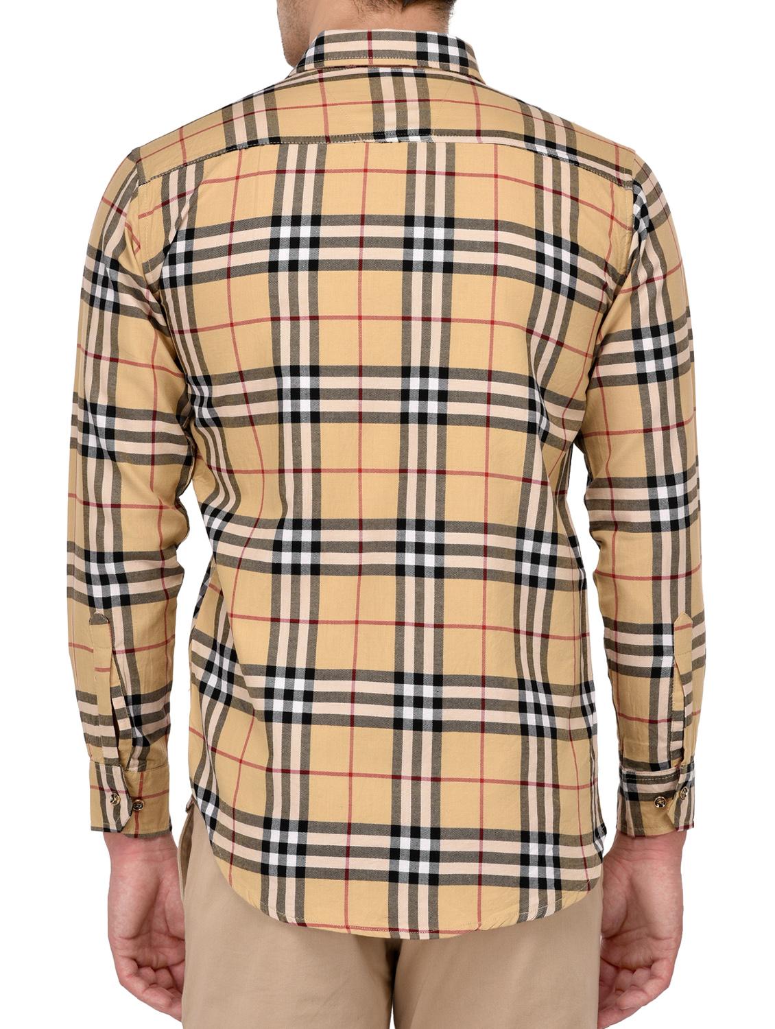 beige cotton casual shirt - 15012922 - Zoom Image - 3