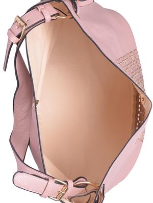 pink leatherette regular handbag - 15013312 - Standard Image - 3