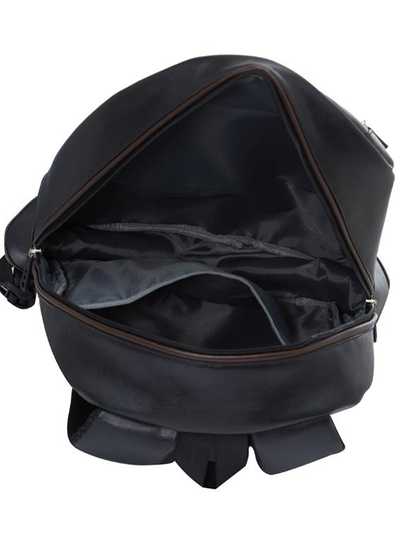 black leatherette backpack - 15013356 - Zoom Image - 3