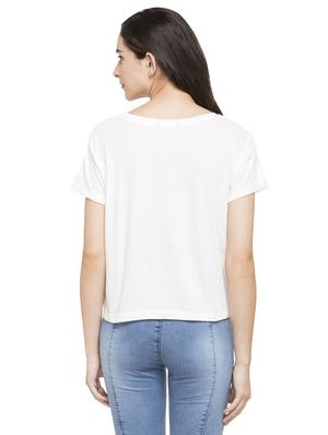 white printed tee - 15015017 - Standard Image - 3