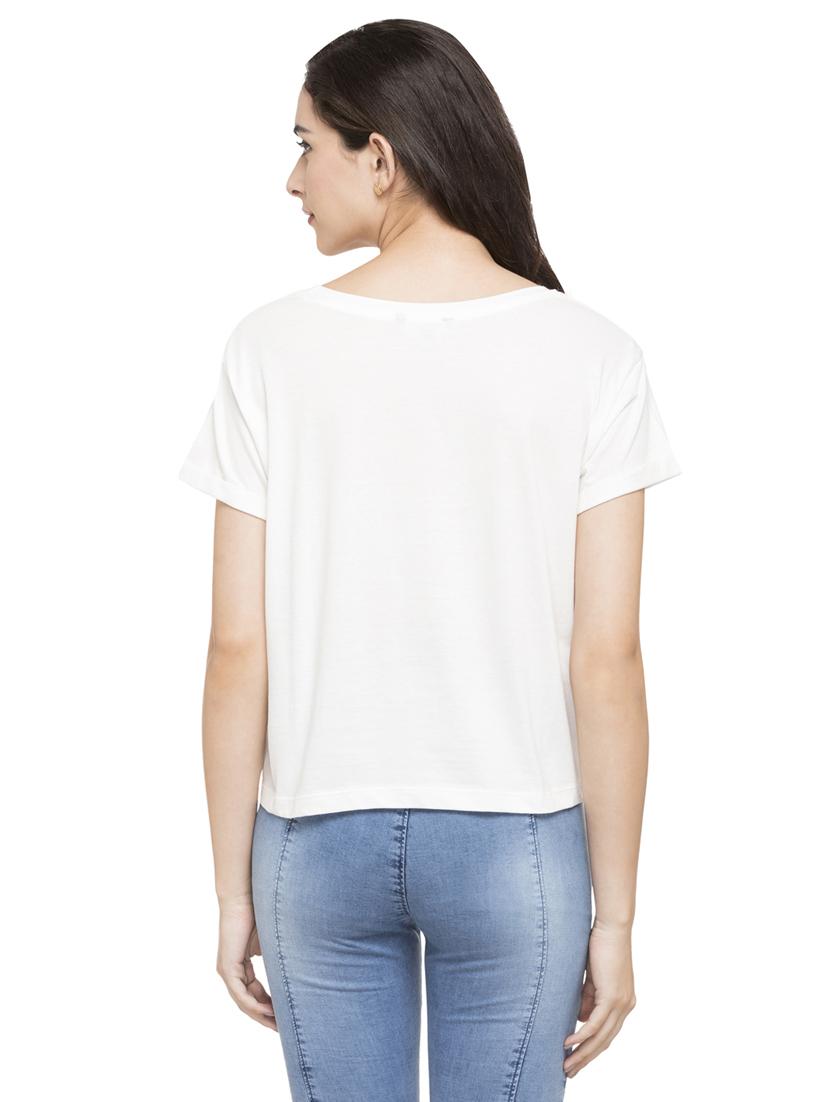white printed tee - 15015017 - Zoom Image - 3