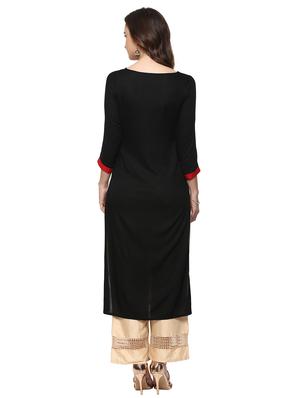 Straight geometrical kurta - 15015122 - Standard Image - 3