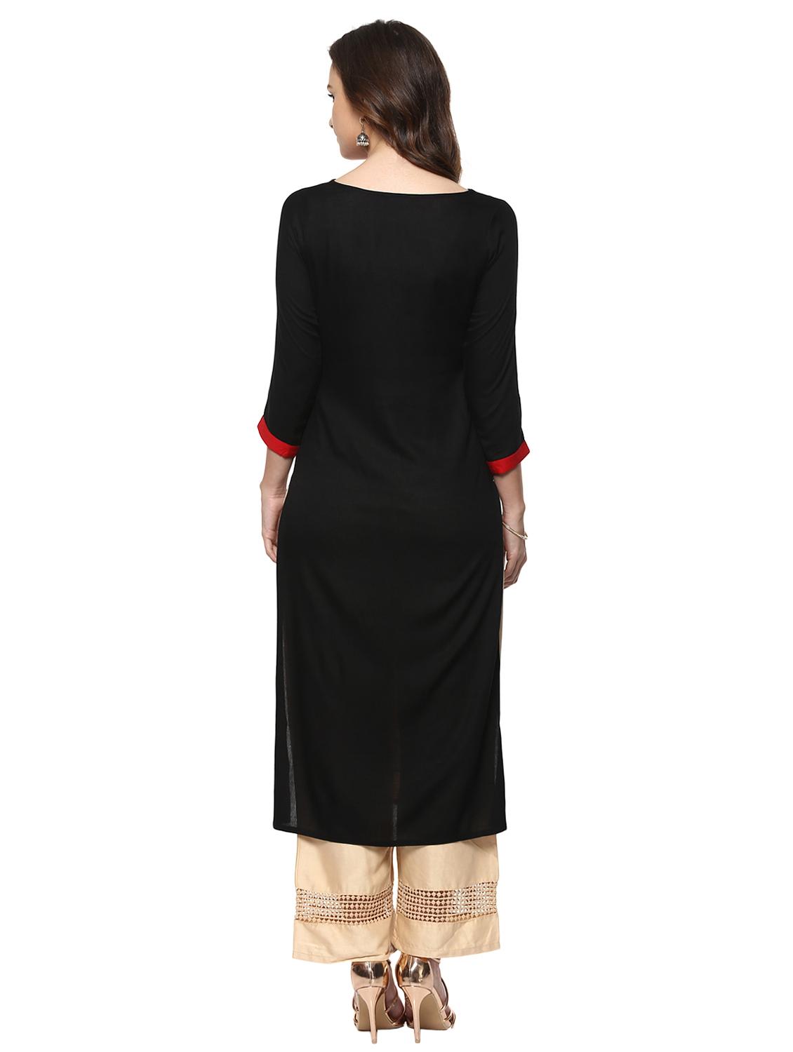 Straight geometrical kurta - 15015122 - Zoom Image - 3